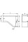 Перехідник RRD правобічний 200/100 висота 100 мм, гарячого цинкування, метод Сендзіміра, 36344, ДКС