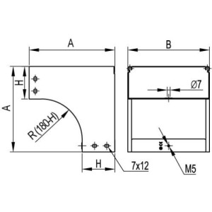 Кут CDV 90 вертикальний зовнішній основа 300 висота 50 мм, гарячого цинкування, метод Сендзіміра, 37575, ДКС