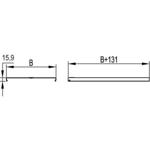 Кришка на кут CDV 90 вертикальний зовнішній основа 150, гарячого цинкування, метод Сендзіміра, 38342, ДКС