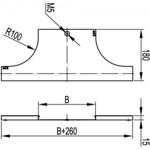 Кришка на відгалужувач DL основа 80, гарячого цинкування, метод Сендзіміра, 38362, ДКС