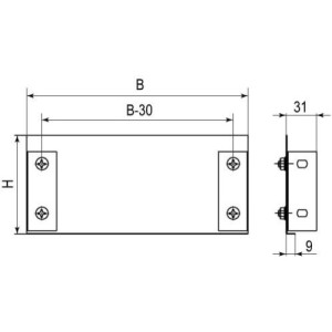 Пластина TC/RRC/RRD/RRS 200х50, гарячого цинкування, метод Сендзіміра, 30195, ДКС