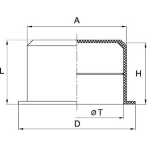 Заглушка для труб, IP40, д.20мм, 50920, ДКС