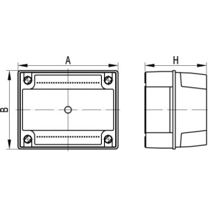 Коробка відгалужувач з гладкими стінками, IP56, 190х145х135мм, 54130, ДКС