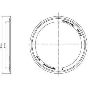 Кільце гумове ущільнююче для двошарової труби д. зов., мм 110, 016110, ДКС