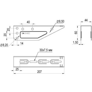 Консоль ВМ основа 150, гарячого цинкування, метод Сендзіміра, BBM5015, ДКС