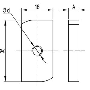 Гайка для підвісу профілю М6х35, CM140600, ДКС