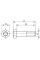 Болт для з'єднання кріплень SSM/SML з профілями PSL/PSM М8х70, CM020870, ДКС