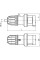Вилка кабельна IP44 32А 3P+E+N 400В, DIS2133237, ДКС