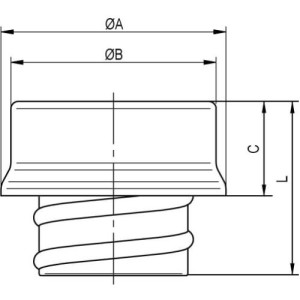 Кінцева втулка для металорукава DN15 мм, S66V16, ДКС
