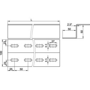 Z-подібний профіль, довжина 3000 мм, товщина 2,5 мм, гарячого цинкування, метод Сендзіміра, BPM3530, ДКС