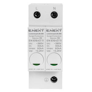 Пристрій для захисту від імпульсних перенапруг e.stand.spd.2B.385, клас В