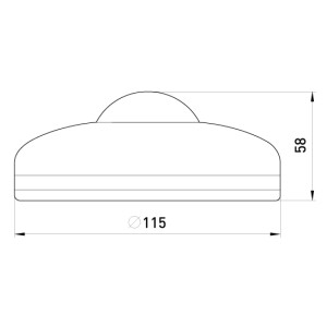 Датчик руху інфрачервоний стельовий e.sensor.pir.07.white(білий), 360°, IP20