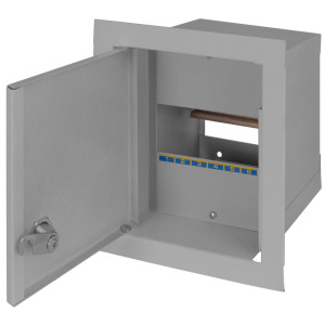 Корпус e.mbox.stand.w.06.z металевий, під 6 мод., що вбудовується, з замком