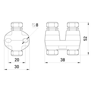 Плашковий затискач e.clamp.pa.1.1