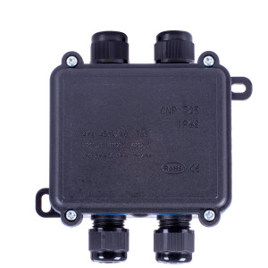 Коробка розподільча e.wdb.cnp723.4t.b з клемником, 103х96х42 мм, IP68