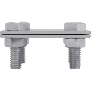 Затискач хрестовий з 4 отворами, полоса-полоса В30