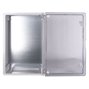 Корпус з ABS-пластику e.plbox.pro.p.60.40.20.tr з прозорими дверцятами 600x400x200мм ІР65