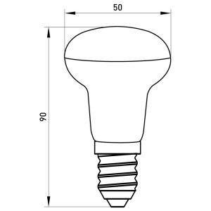Лампа світлодіодна e.LED.lamp.R50.E14.6.4000, 6Вт, 4000К