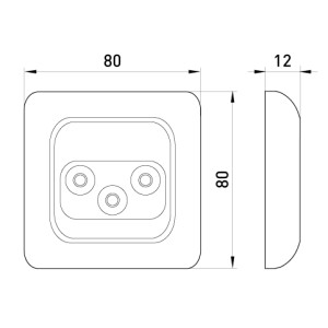 Розетка RTV + SAT