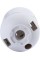 Патрон пластиковий e.lamp socket.E27.pl.white, Е27, білий