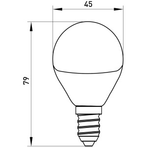Лампа світлодіодна e.LED.lamp.P45.E14.6.3000, 6Вт, 3000К