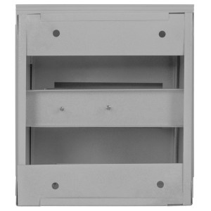 Корпус e.mbox.stand.w.06.z металевий, під 6 мод., що вбудовується, з замком