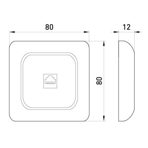Розетка комп'ютерна RJ45