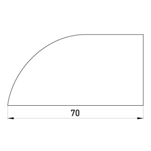 Заглушка e.trunking.terminal.stand.60.40 для короба 60х40мм