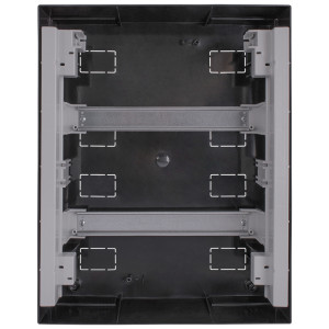 Корпус пластиковий на 24 модулів e.plbox.pro.n.24b.black навісний, чорний з непрозорими дверцятами IP40