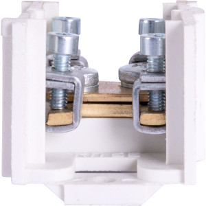 Клемна колодка прохідна e.tc.main.brass.35, 1х35 мм.кв./4х6 мм.кв., латунний контакт