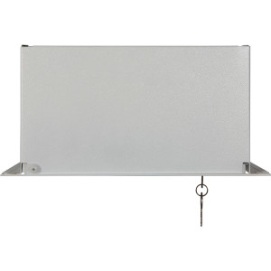 Корпус e.mbox.stand.w.f1.08.z металевий, під 1-ф. лічильник, 8 мод., що вбудовується, з замком