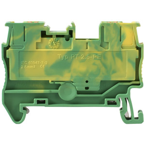 Набірна клемна колодка заземлення на DIN-рейку e.tc.z.din.spring.2,5