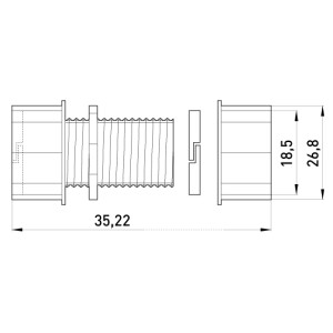 З'єднувач металевий e.industrial.pipe.connect.collet.1/2", цанговий