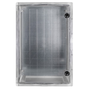 Корпус удароміцний з АБС-пластика e.plbox.400.600.200.tr, 400х600х200мм, IP65 з прозорими дверцятами