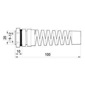 Кабельний ввід e.pg.protect.stand.13,5 з опліткою