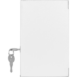 Корпус e.mbox.stand.n.06.z металевий, під 6 мод., навісний, з замком