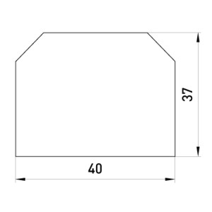 Роздільник для набірних клемних колодок e.tc.sep.pro.4.10