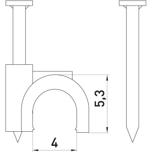 Скоба кругла e.ccc.stand.4 (100шт)