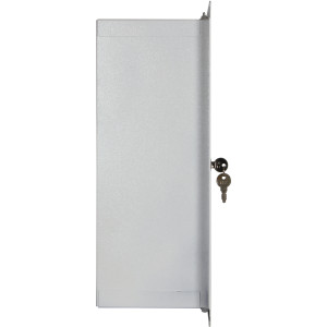 Корпус e.mbox.stand.w.f1.08.z металевий, під 1-ф. лічильник, 8 мод., що вбудовується, з замком