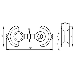 Пластикова рамка e.f.es.rxj.01, для намотування кабелю