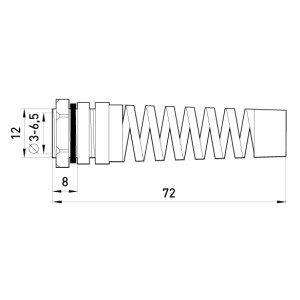 Кабельний ввід e.pg.protect.stand.7 з опліткою