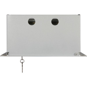 Корпус e.mbox.stand.w.f1.08.z металевий, під 1-ф. лічильник, 8 мод., що вбудовується, з замком