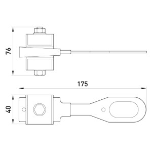Анкерний ізольований затискач e.i.clamp.4.16.25.zr, посилений, 16-25 кв.мм