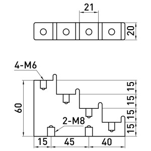 Ізолятор ступінчатий e.step.ct4-20 300A