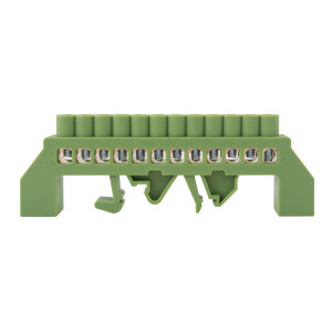 Шина нульова e.bsi.pro.2.12 в ізольованому корпусі універсальна зелена