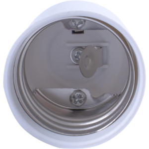 Перехідник e.lamp adapter.Е27/Е40.white, з патрону Е27 на Е40, пластиковий