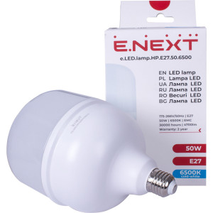 Лампа світлодіодна e.LED.lamp.HP.E27.50.6500, 50Вт, 6500К