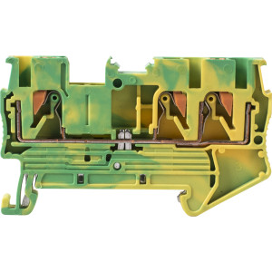 Набірна клемна колодка заземлення на DIN-рейку e.tc.z.din.spring.2,5.1-2, 3контакти