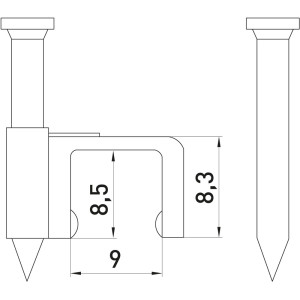 Скоба плоска e.fcc.stand.9 (100шт)