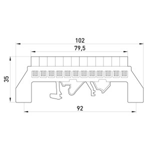 Шина нульова e.bsi.pro.2.12 в ізольованому корпусі універсальна зелена